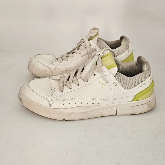 On The Roger Centre Court Womens Sneakers Size 7.5 White Limelight - Picture 7 of 10